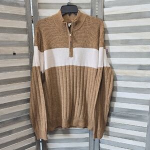 Mens Mock Neck Long Sleeve Pullover Sweater | Frye and Co. | X Large